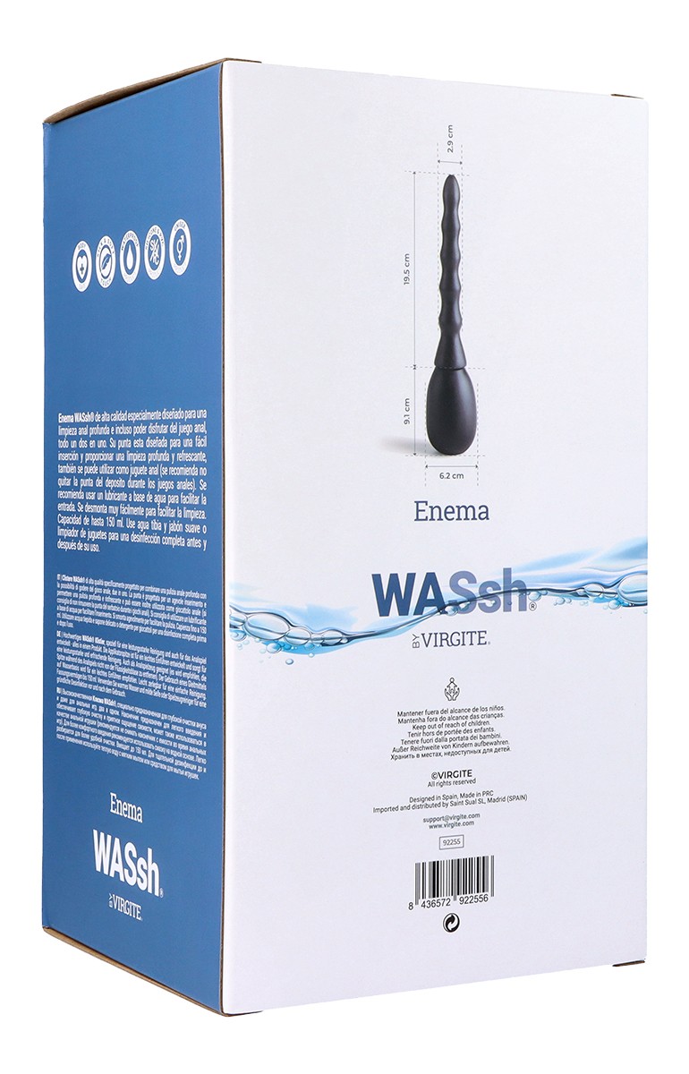 Wassh clistere anale nero 150 ml