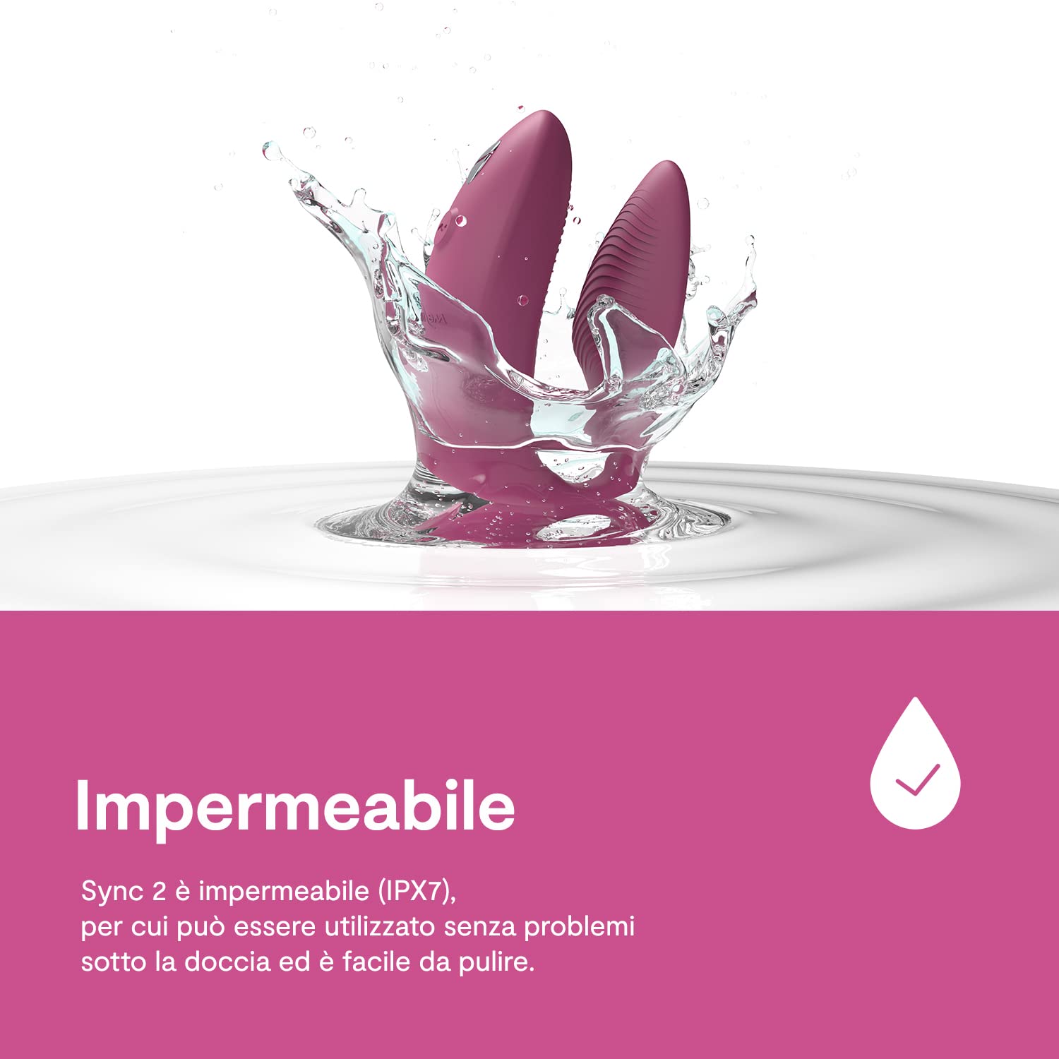 We-Vibe Sync 2 vibratore di coppia rosa con app