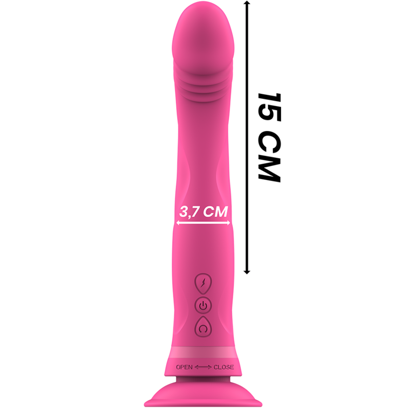 Intense Michelangelo dildo vibrante rosa doppia densità