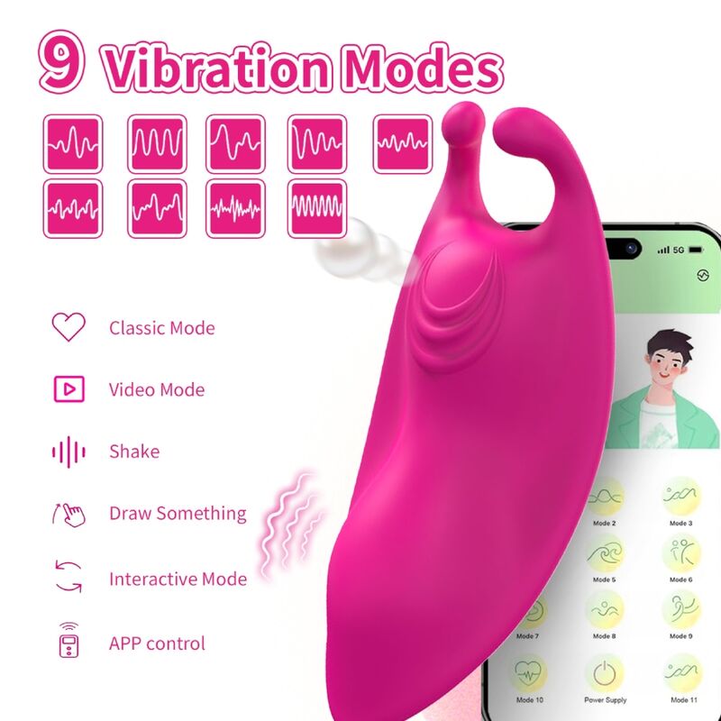 Armony Honeybee vibratore mutandine fucsia doppia stimolazione