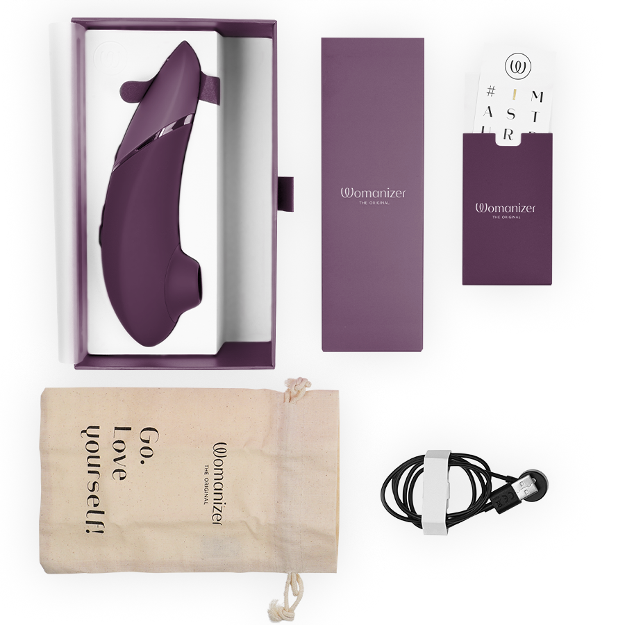 Womanizer Next stimolatore clitorideo viola scuro 14 intensità