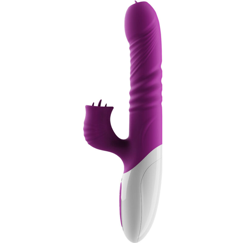 Armony Doppia Lingua vibratore riscaldante viola 21,9 cm
