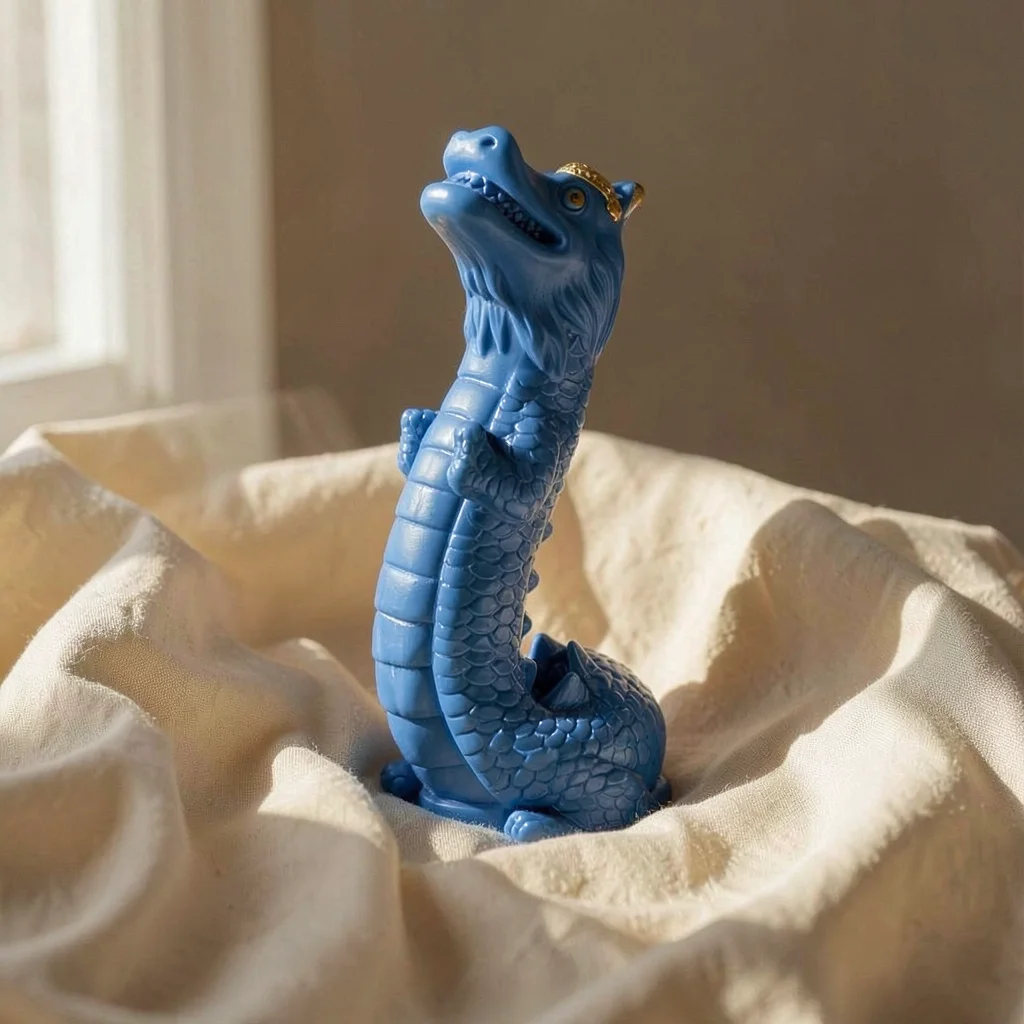 EPIC Naga dildo 18 cm celeste silicone morbido