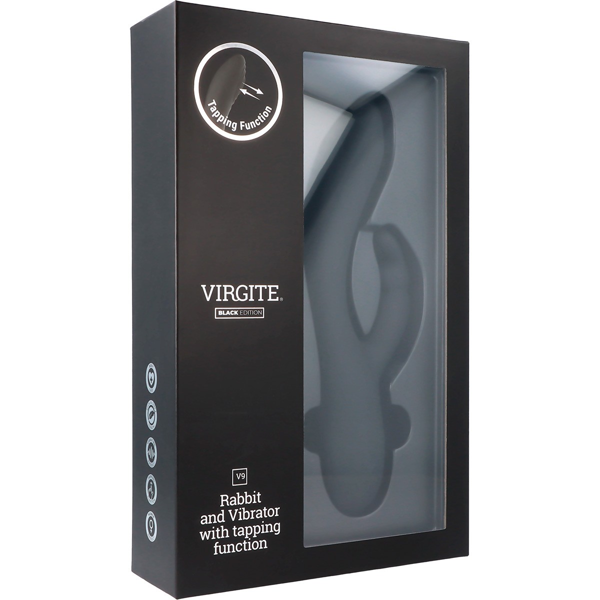 Virgite Love Hit V9 vibratore clitoride nero tapping punto G