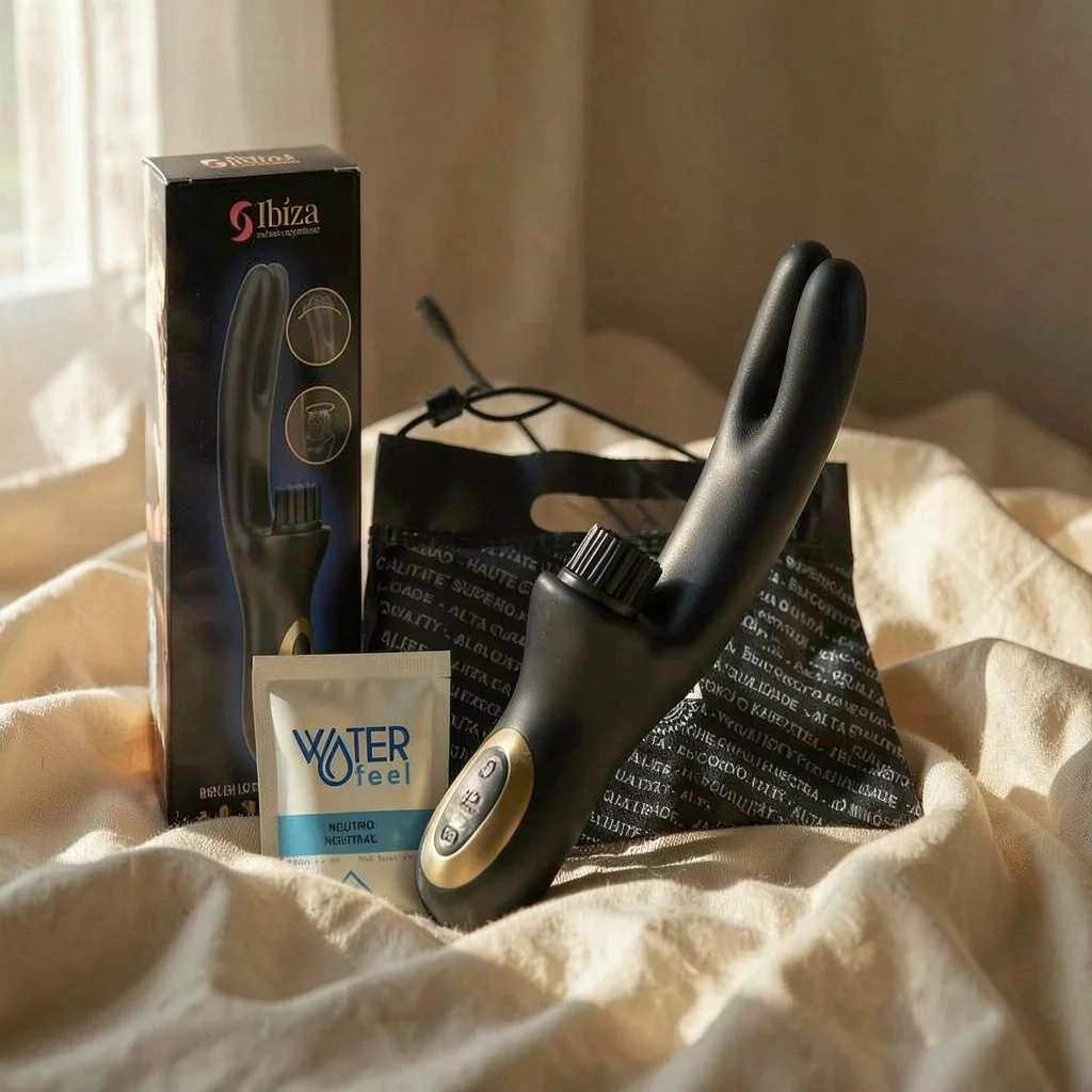 Ibiza Multicell Wave vibratore rabbit nero 3 motori