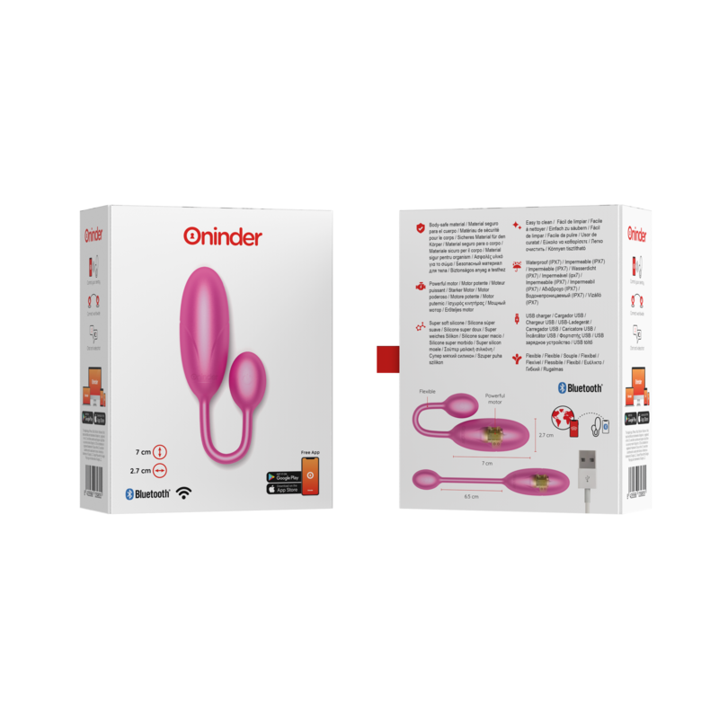 Oninder Denver vibratore di coppia punto G con app