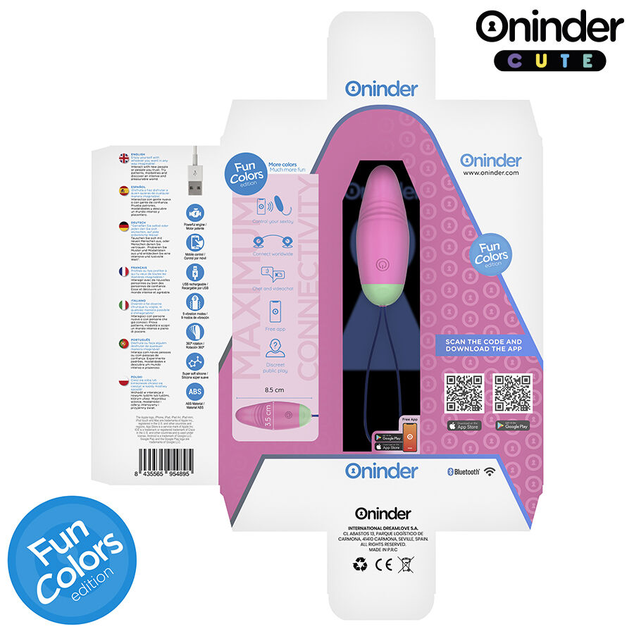 ONINDER Cute vibratore rotante con app