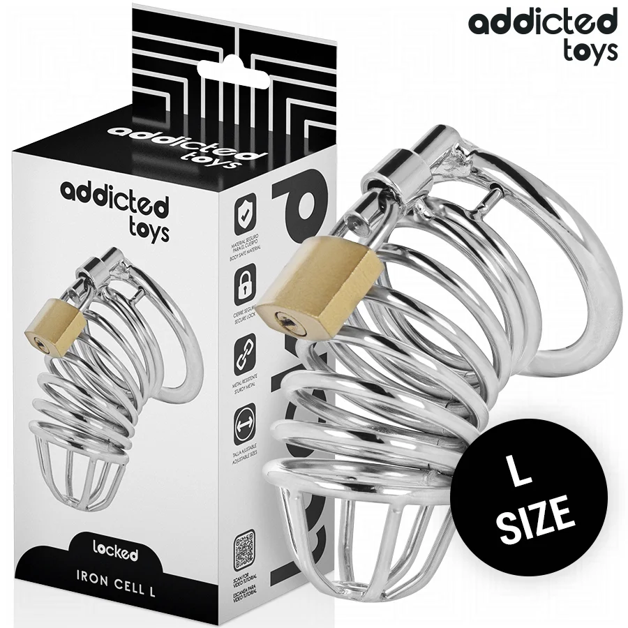 Addicted Toys Locked Iron Cell L gabbia castità metallo