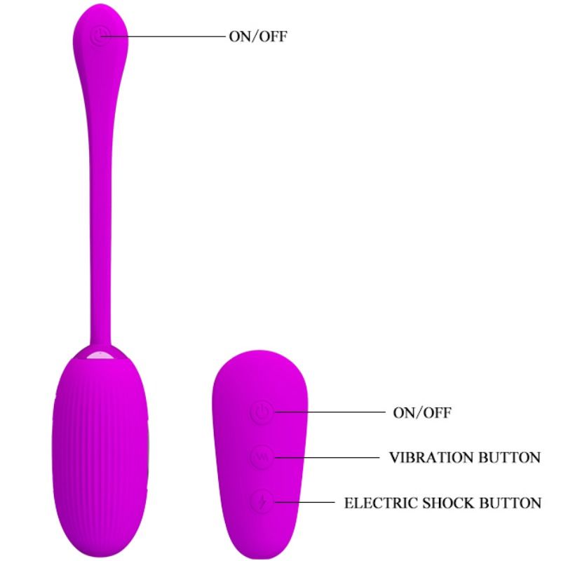 Frutille Pretty Love Shock Fun uovo vibrante coppia lilla