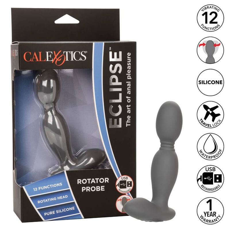 CalExotics Eclipse plug anale vibrante con punta rotante