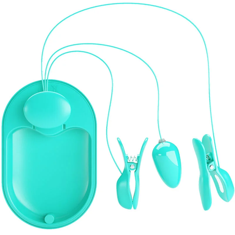 Pretty Love Pinzette Capezzoli Vibranti Blu Elettro