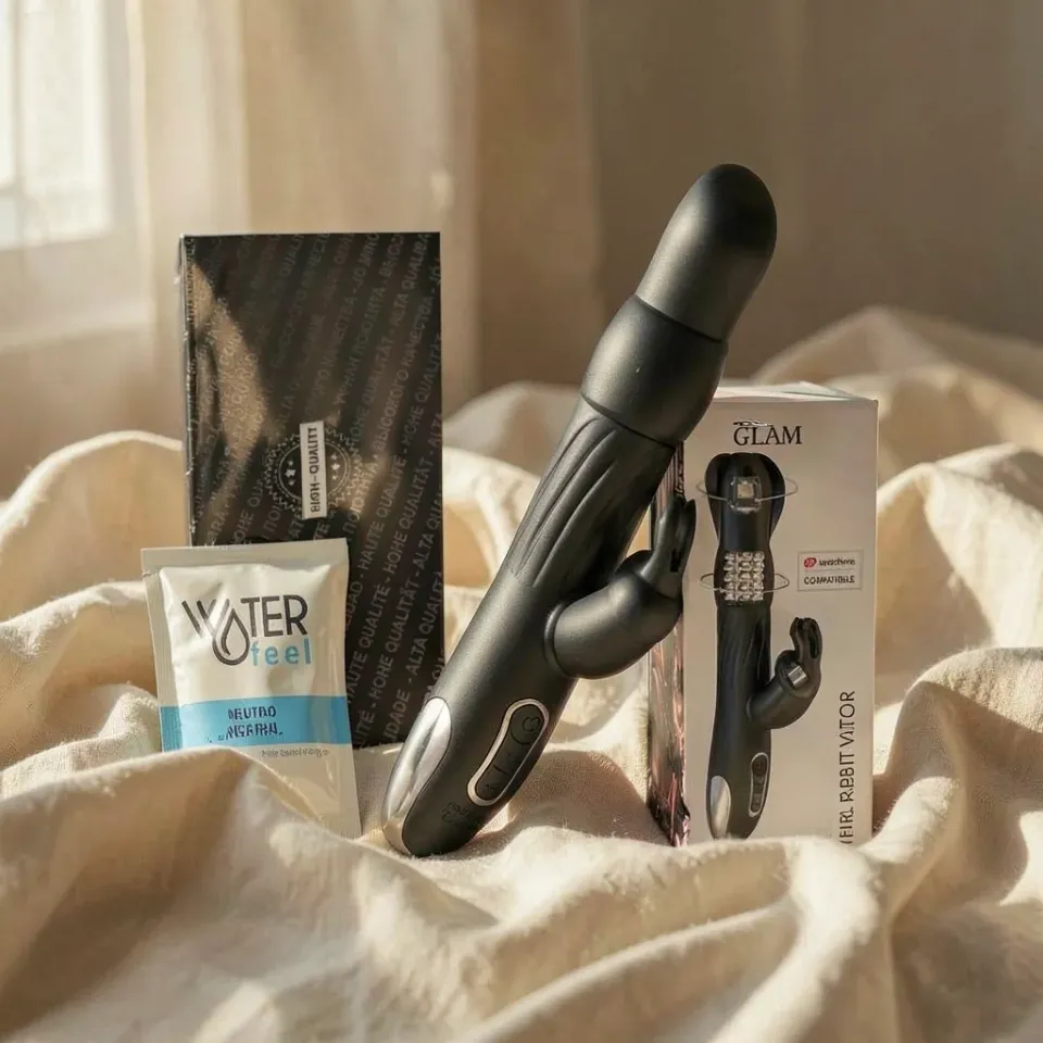 Brilly Glam Moebius vibratore rabbit rotante silicone