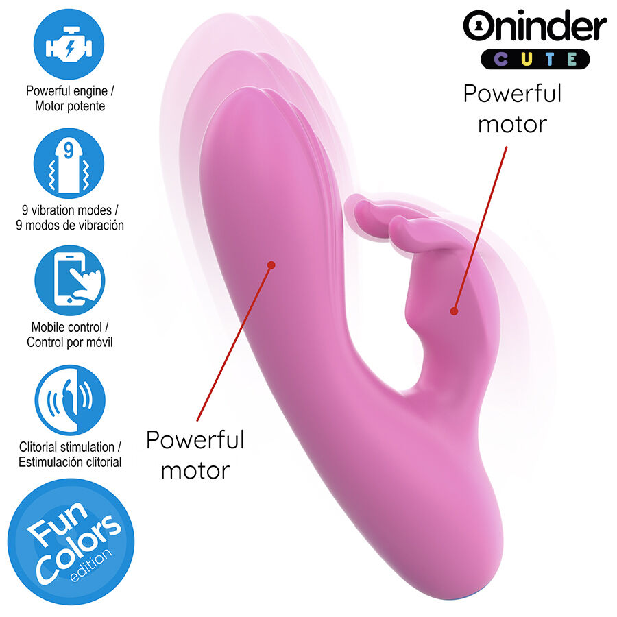Frutille ONINDER Love Bunny rabbit vibratore con app silicone
