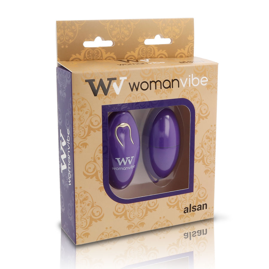 Womanvibe Alsan Egg uovo vibrante viola telecomando
