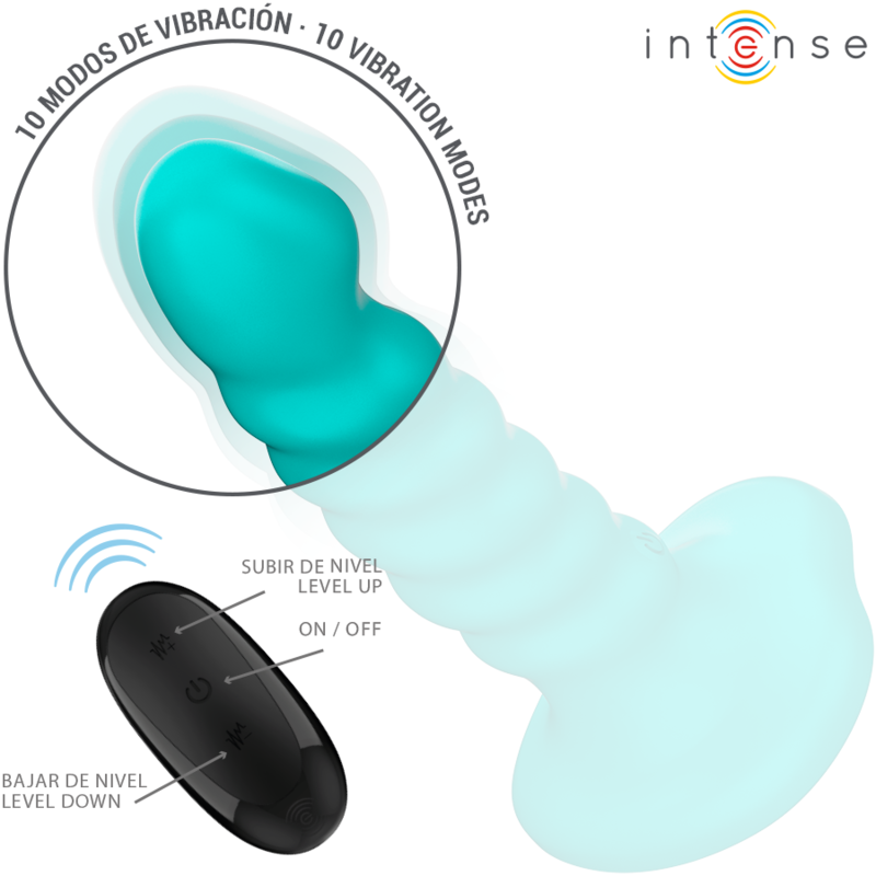 Intense Buffy S vibratore blu con ventosa 10 modi