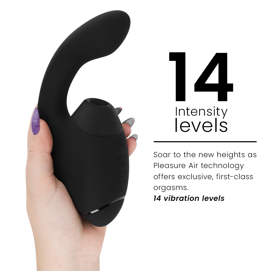 Womanizer Duo Next stimolatore clitorideo nero punto G 3D