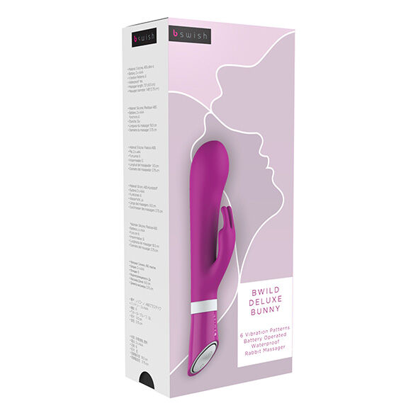 B Swish Bwild Deluxe Bunny vibratore rabbit lampone 2 motori
