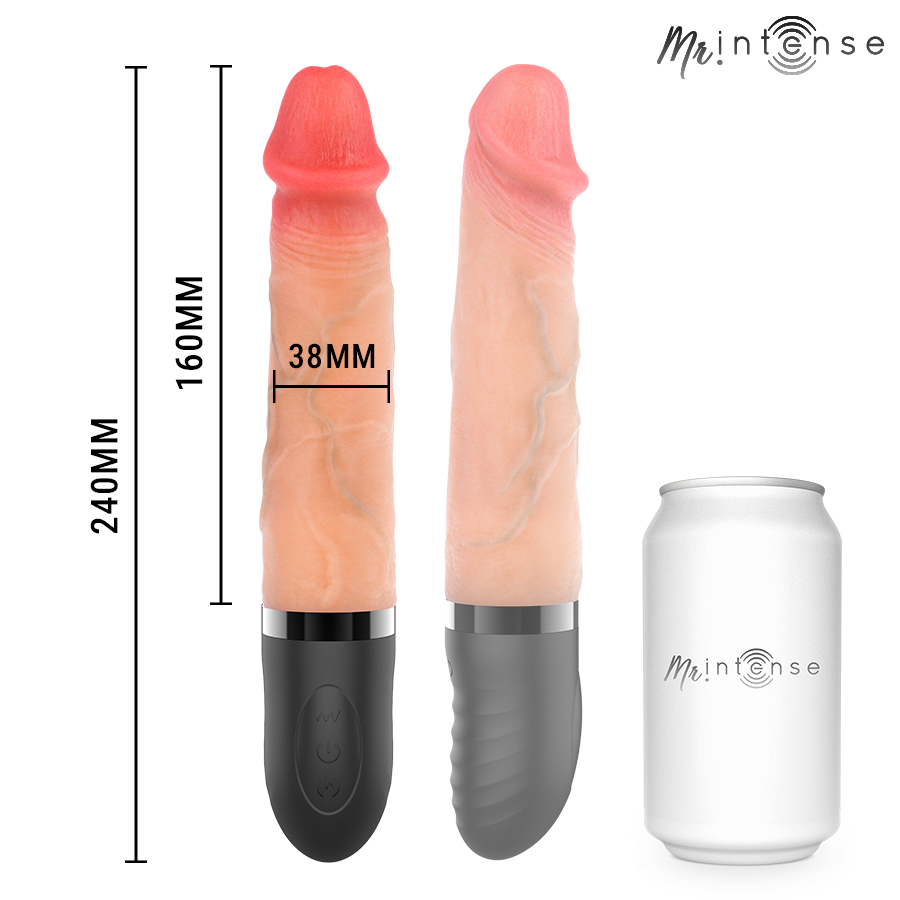 Mr Intense Jean vibratore realistico riscaldante 24 cm