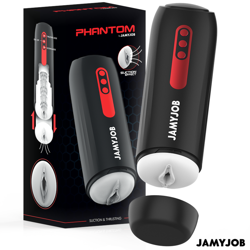 Jamyjob Phantom masturbatore uomo spinta aspirazione
