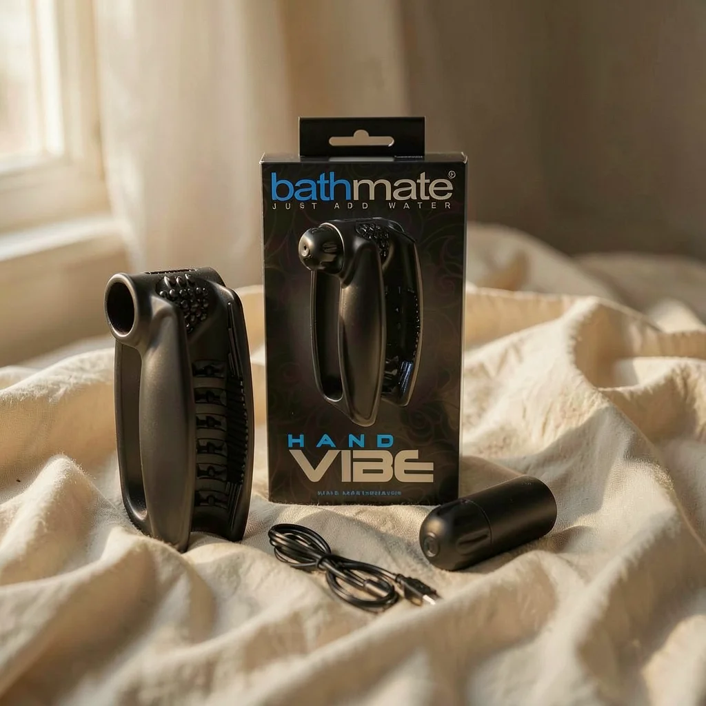 Bathmate Vibra a Mano masturbatore ali silicone 10 vibrazioni