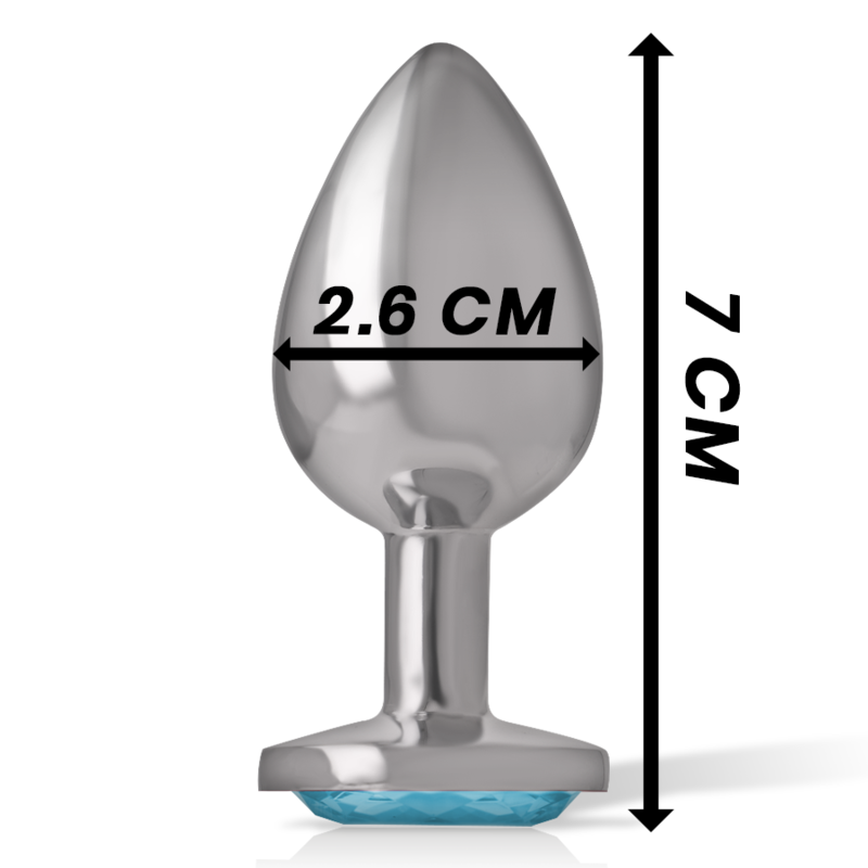 Frutille Intense Gioiello Blu S plug anale in metallo