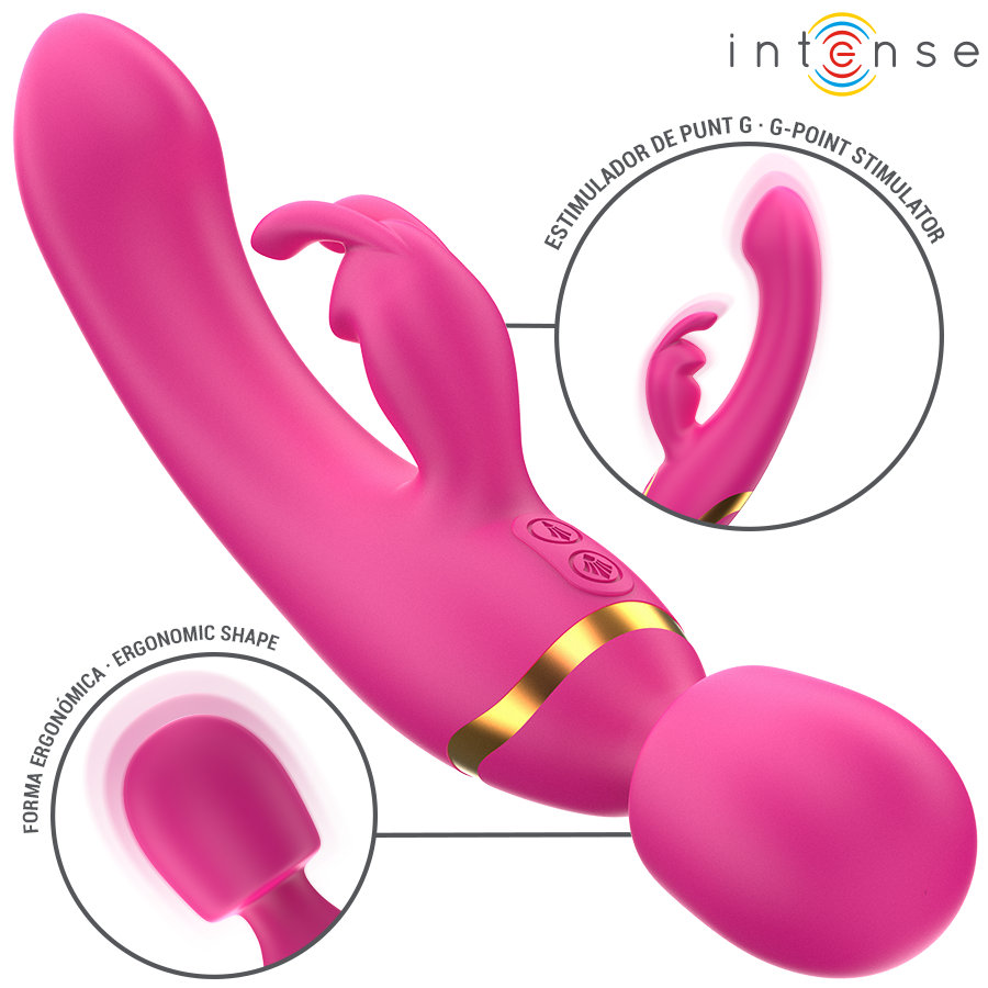 Intense Winona Rabbit & Wand vibratore punto G silicone