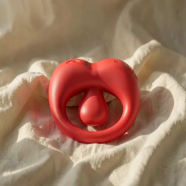 Intense Russell anello vibrante coppia rosso silicone