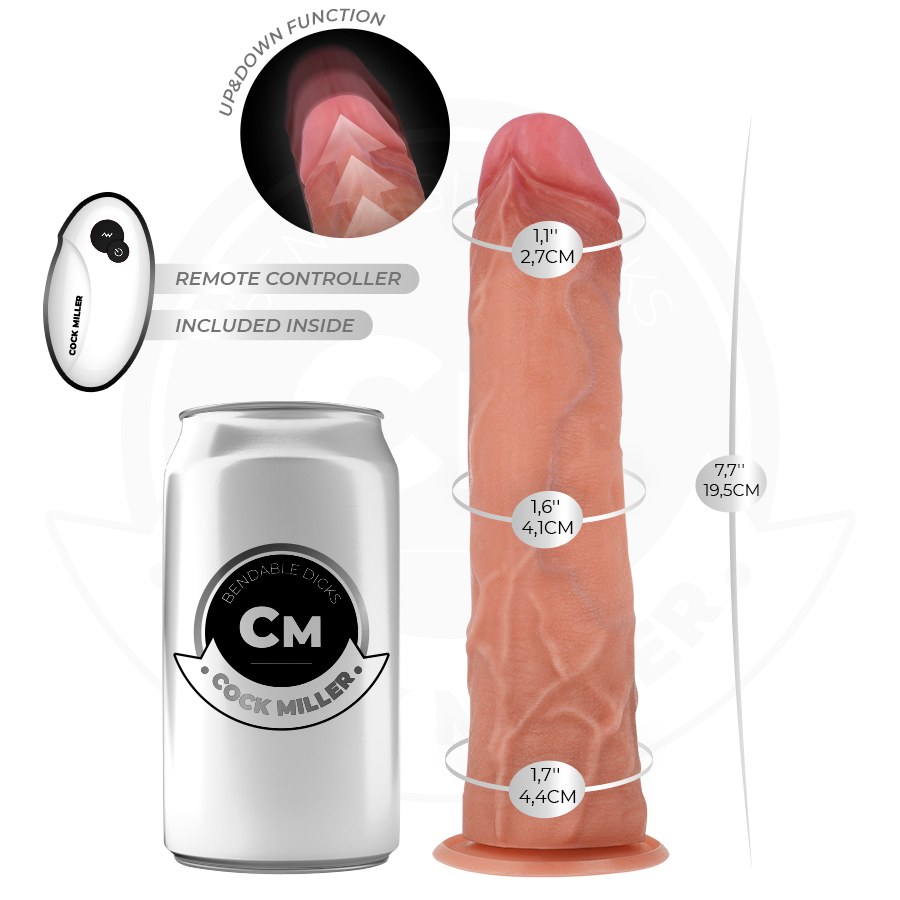 Cock Miller Thrust vibratore spinta 19,5 cm con telecomando