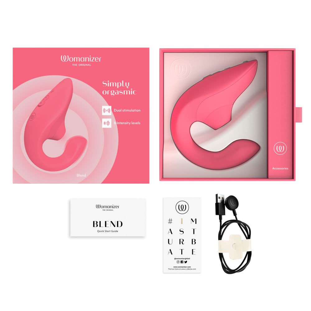 Womanizer Blend vibratore rabbit rosa doppia stimolazione