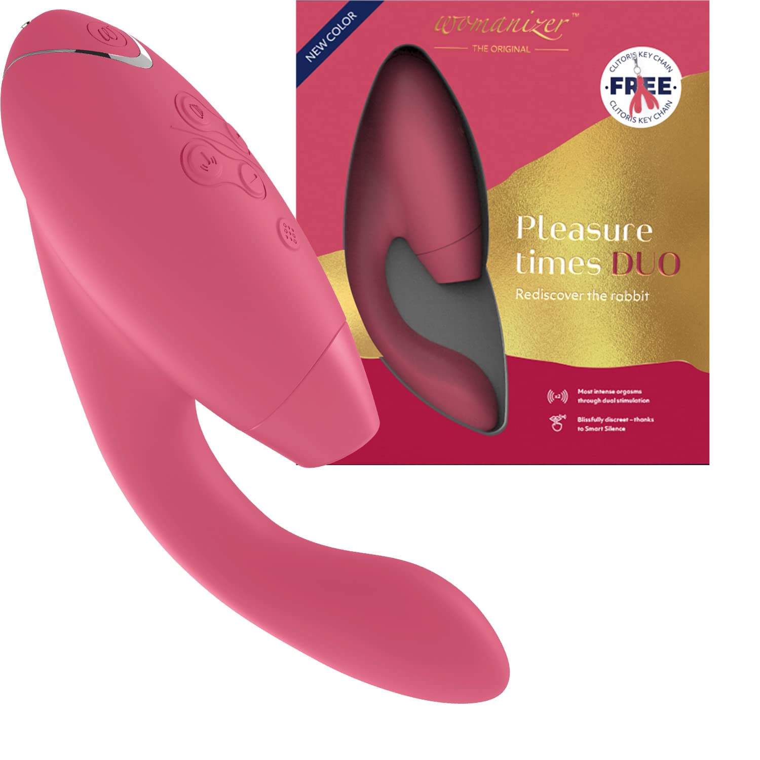 Womanizer Duo stimolatore clitoride punto G rosa