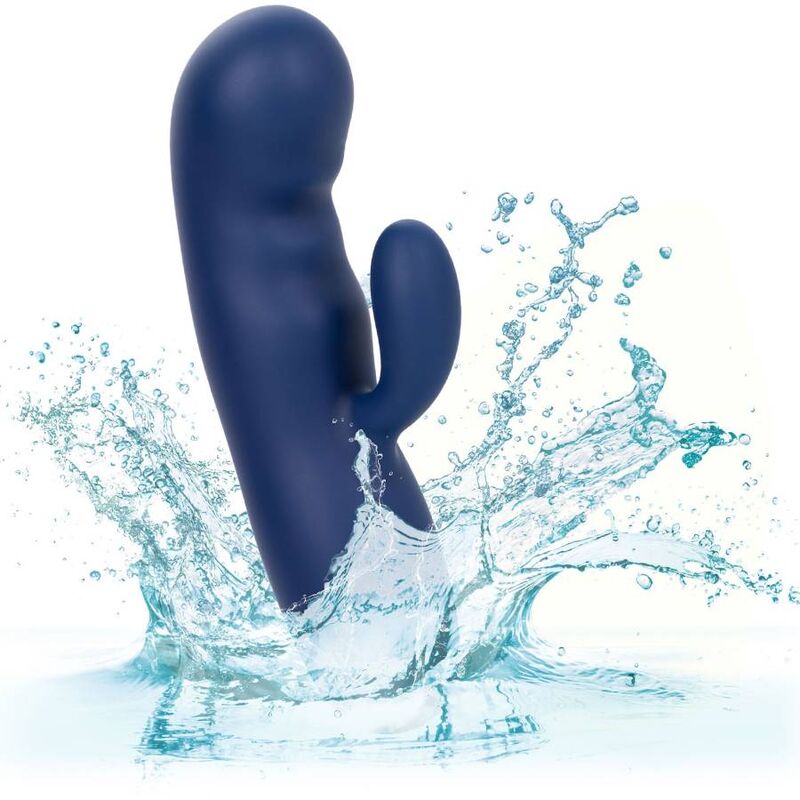 CalExotics Cashmere Silk Duo vibratore rabbit blu