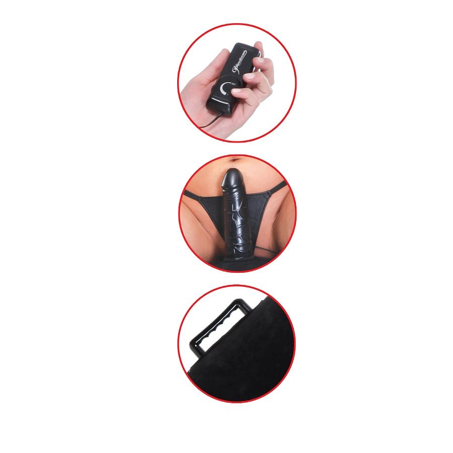 Fetish Fantasy Luv Log cuscino gonfiabile vibrante con dildo