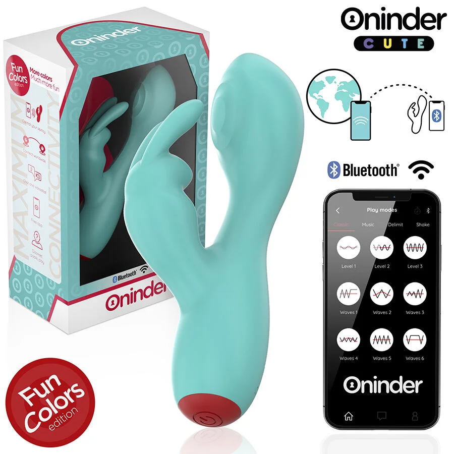 Oninder Cute Love Bunny Tapping vibratore rabbit con app