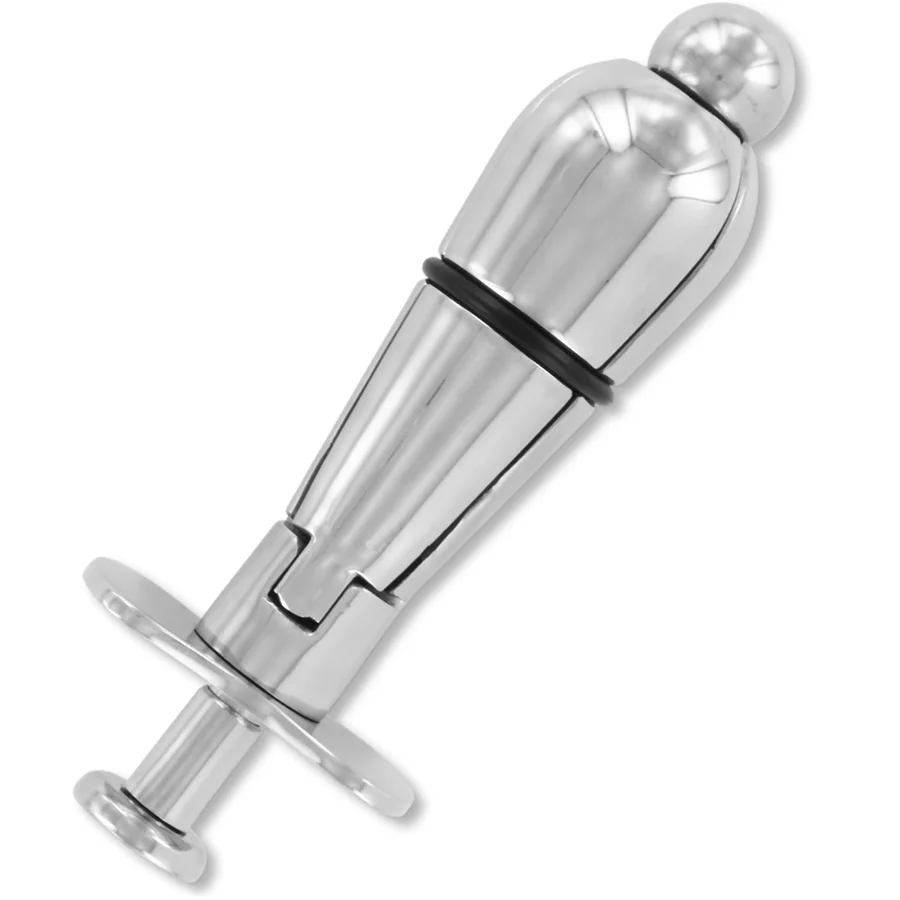 Metal Hard plug anale con serratura acciaio espandibile