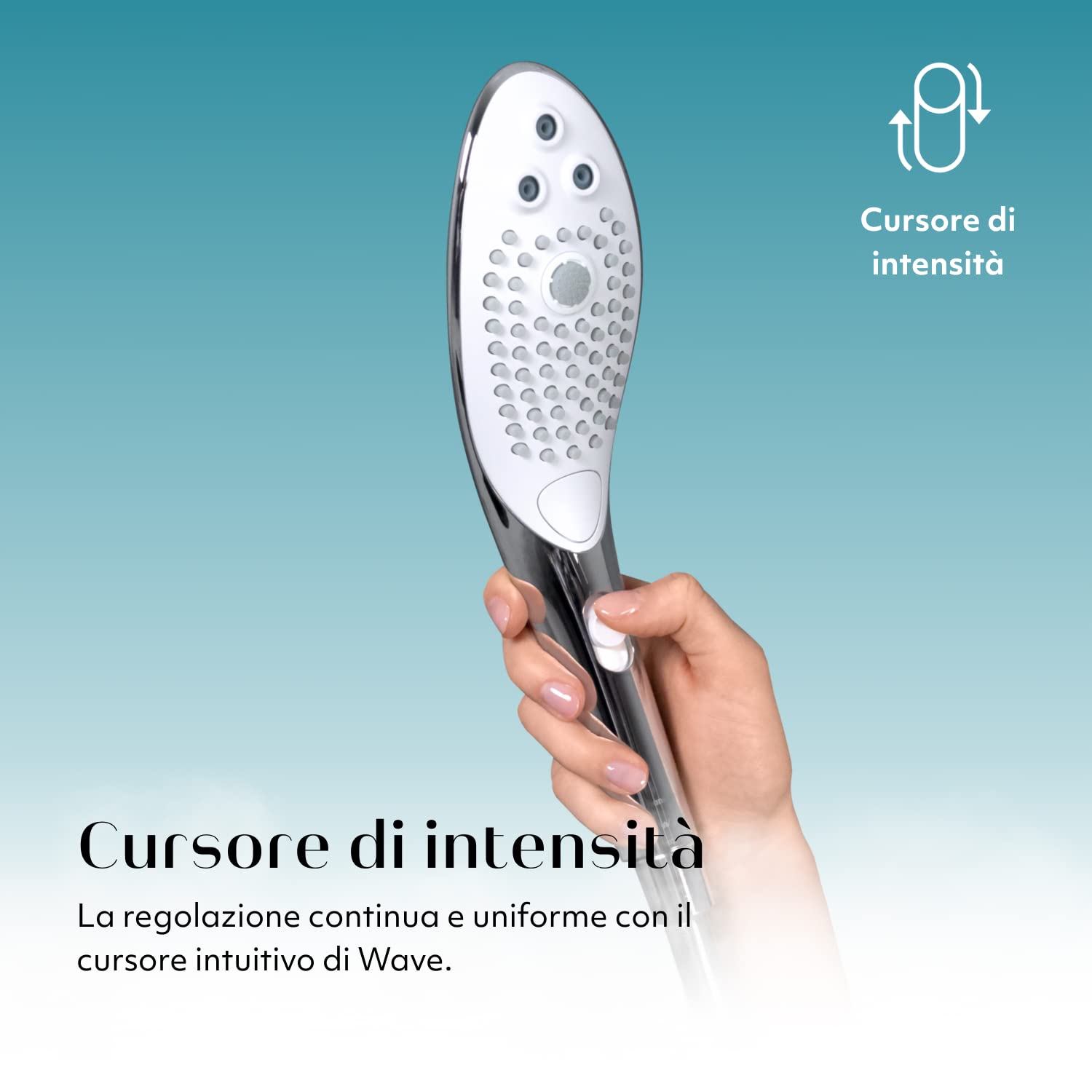 Womanizer Wave soffione doccia chrome 3 getti