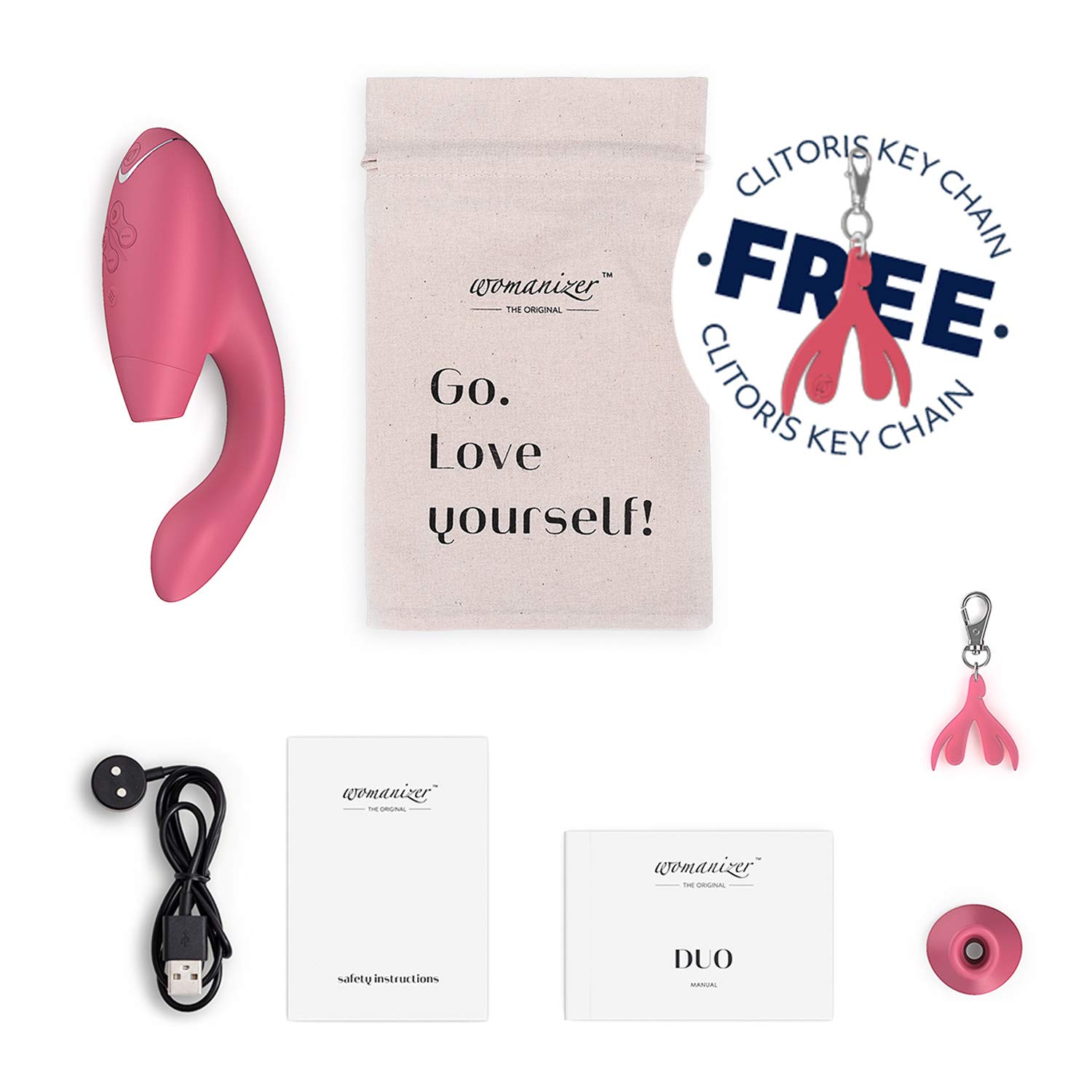 Womanizer Duo stimolatore clitoride punto G rosa