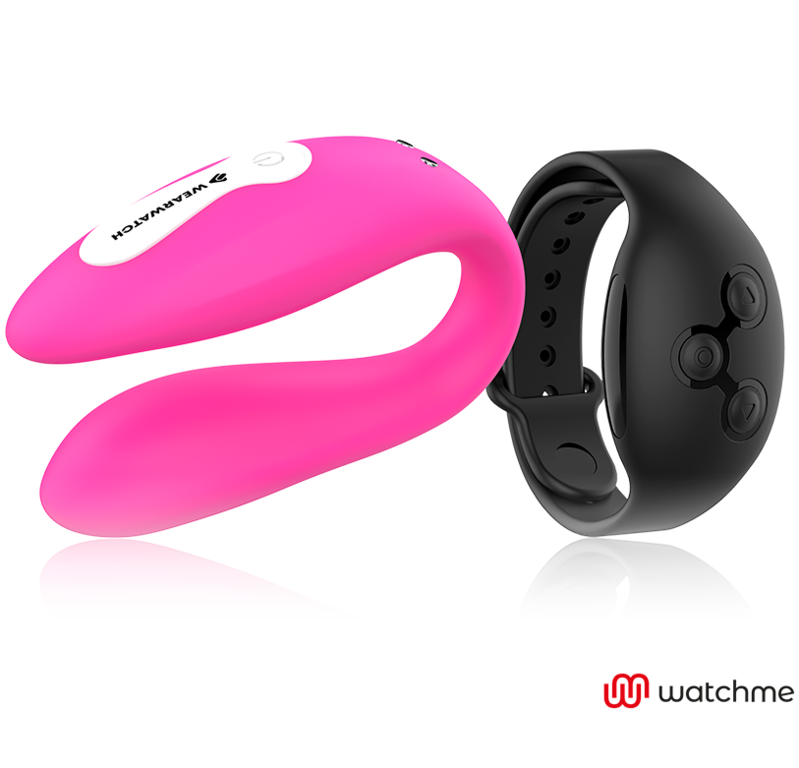 Wearwatch Dual vibratore coppia fucsia nero impermeabile