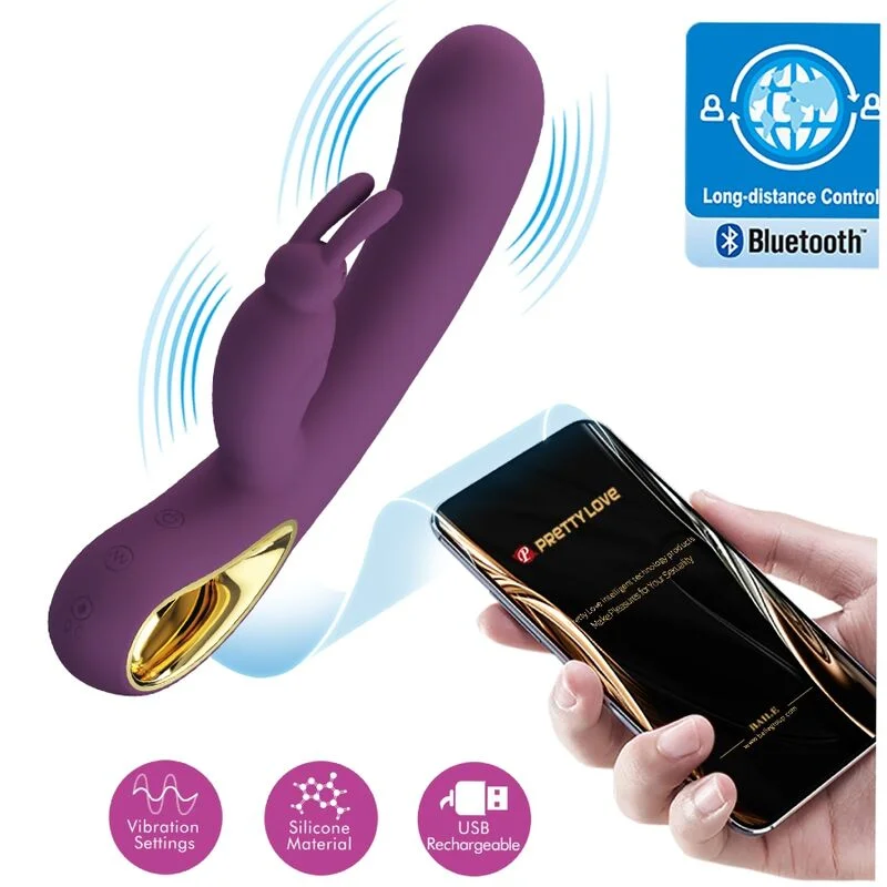 Pretty Love Liam vibratore rabbit viola con app 12 funzioni