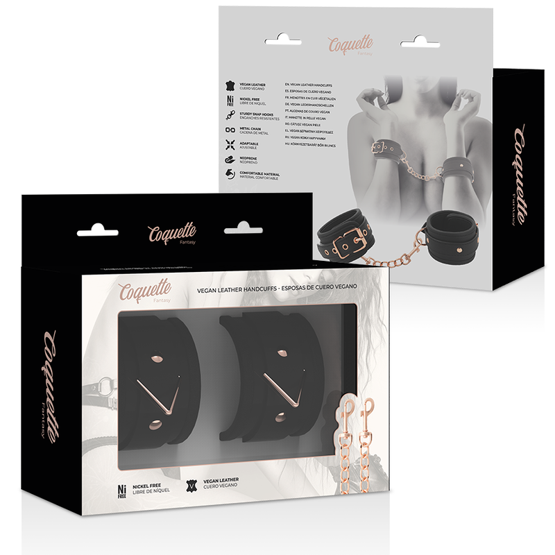 Coquette Chic Desire Fantasy manette pelle vegana polsi regolabili