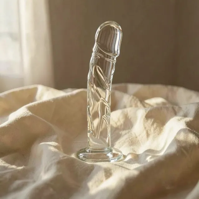 Icicles N. 62 dildo in vetro curvo punto G