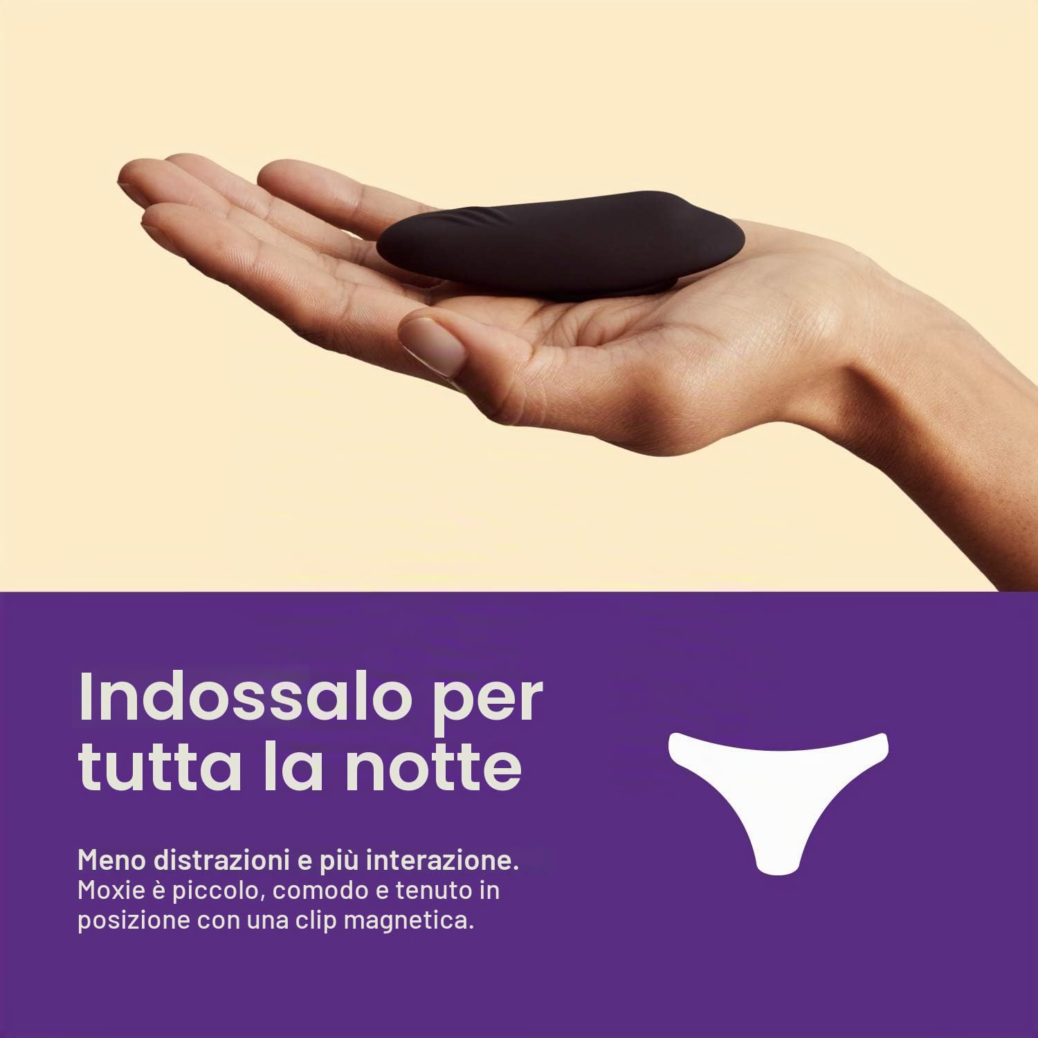 We-Vibe Moxie vibratore indossabile nero con telecomando