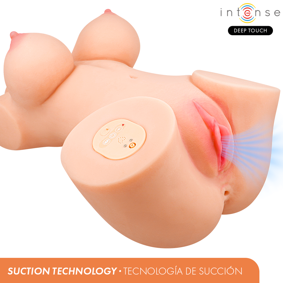 Intense Vero Deep Touch torso masturbatore riscaldante vibrante