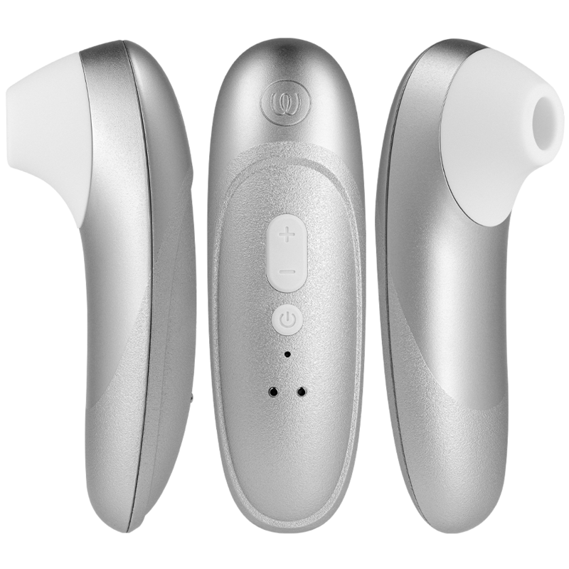 Womanizer Pro stimolatore clitorideo grigio argento 11 intensità