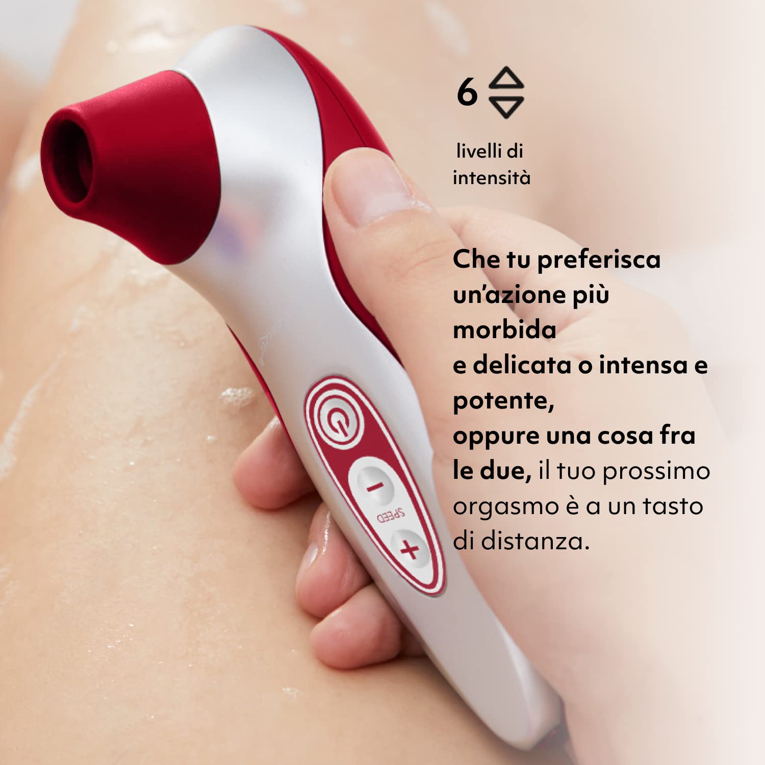 Womanizer Pro40 stimolatore clitorideo Pleasure Air rosso