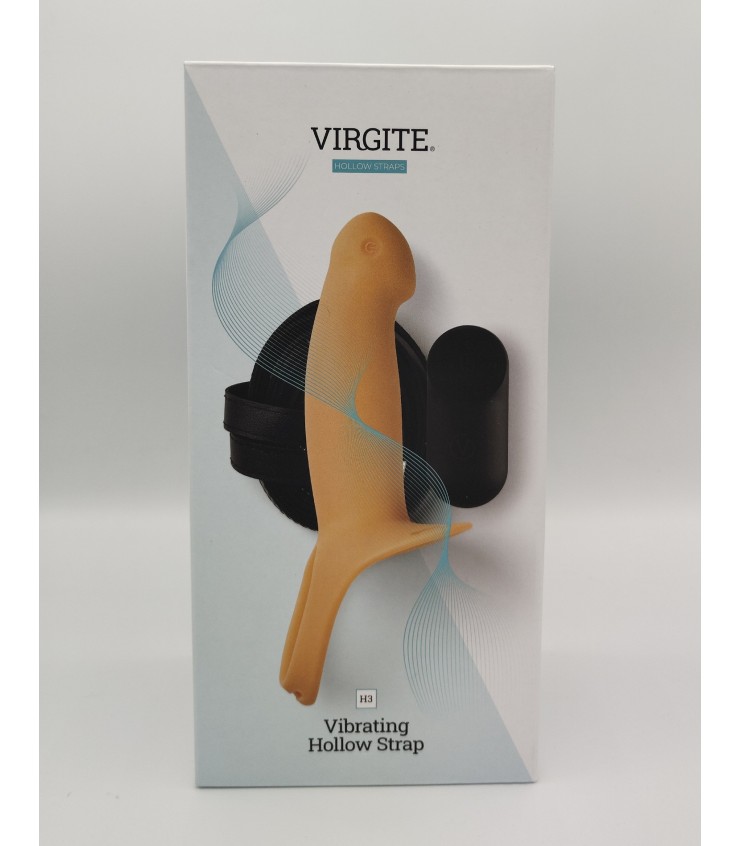 Love Hit by Virgite H3 strap-on cavo vibrante taglia S silicone