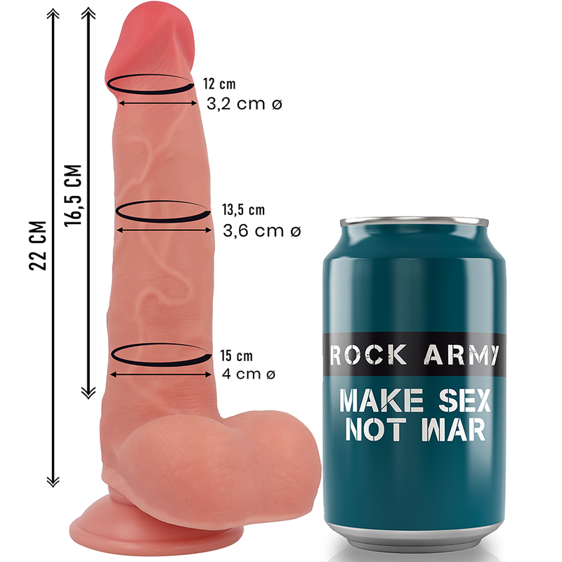 Rockarmy Liquid Silicone Ranger dildo ventosa 22 cm