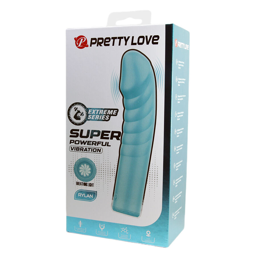 Pretty Love Rylan Extreme vibratore punto G silicone azzurro