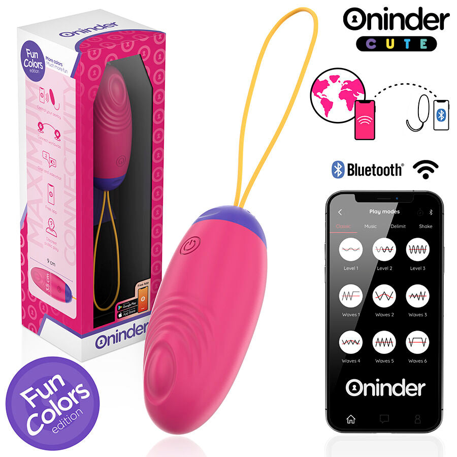 Oninder Cute ovetto vibrante con app silenzioso