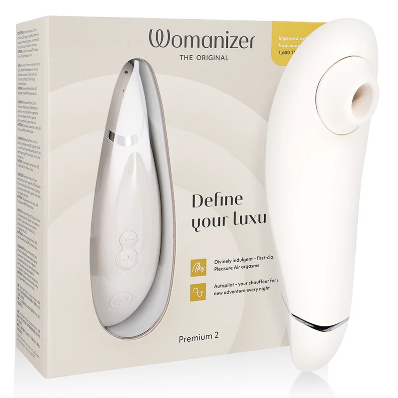Womanizer Premium 2 stimolatore clitorideo grigio caldo 14 livelli
