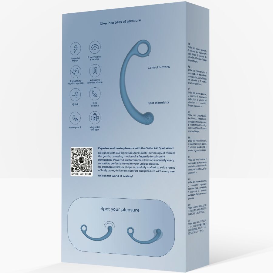 Frutille Axi Snail Vibe vibratore blu oscillante